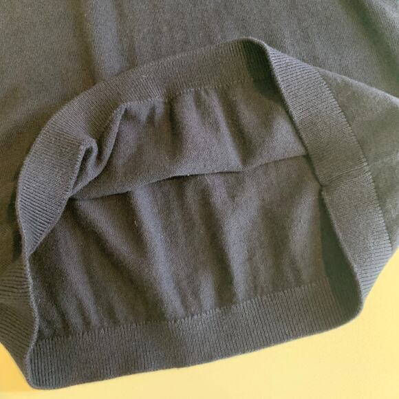 Talbots Tank Top Womes M Medium Navy Blue Cashmere Blend Sleeveless Knitted - Picture 9 of 12